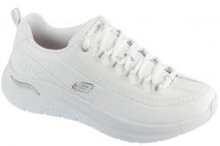 Buty sportowe damskie, Arch Fit 2.0 - Star Bound. Białe obuwie sportowe damskie Skechers, bez wzorów, z materiału, trekkingowe. Za 399.99 zł.
