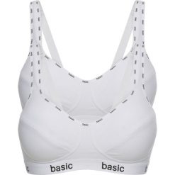 Biustonosz bez fiszbinów (2 szt.), bawełna organiczna. Czarne biustonosze bonprix, bez wzorów, z bawełny. Za 77.99 zł.