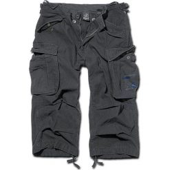 Szorty bushcraft męskie Brandit M65 Industry Vintage 3/4 Czarne. Czarne szorty męskie Brandit, na lato, m, bez wzorów, vintage. Za 266.50 zł.