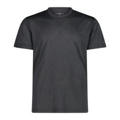 Koszulka CMP. Czarne koszulki sportowe męskie CMP, na lato, xl, bez wzorów, z materiału, bez kołnierzyka, bez ramiączek, trekkingowe. Za 167.50 zł.