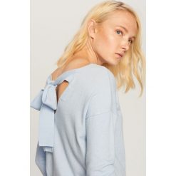 Gładki sweter - Niebieski. Kardigany damskie marki Reserved. Za 59.99 zł.