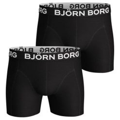 Björn Borg dwupak bokserek męskich Shorts Noos Solids M czarne. Czarne bokserki męskie Björn Borg, m, bez wzorów. Za 179.00 zł.