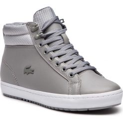 Sneakersy LACOSTE - Straightset Insulatec 3181 Caw 7-36CAW0044H92 Gry/Lt Gry. Szare półbuty damskie Lacoste, bez wzorów, z materiału, bez obcasa, na płaskiej podeszwie, bez zapięcia. W wyprzedaży za 359.00 zł.