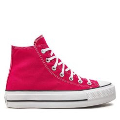 Trampki Converse. Czerwone trampki i tenisówki damskie Converse, bez wzorów, retro, bez zapięcia. Za 369.99 zł.