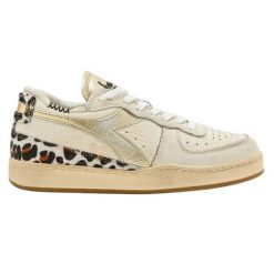 Buty do chodzenia damskie Diadora Mi Basket Row Cut Vintage. Białe obuwie sportowe damskie Diadora, bez wzorów, z gumy, trekkingowe. Za 447.00 zł.