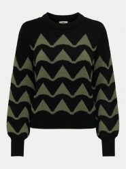 JDY Sweter Tina 15330567 Czarny Regular Fit. Czarne swetry damskie JDY, s, bez wzorów, z syntetyku, bez kołnierzyka, bez ramiączek, bez kaptura. Za 89.99 zł.