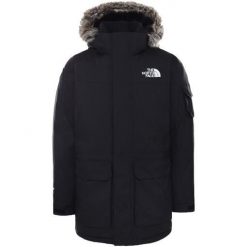 Kurtka turystyczna zimowa męska The North Face M Recycled Mcmurdo Parka. Czarne kurtki sportowe męskie The North Face, na zimę, m, bez wzorów, trekkingowe. Za 1,875.00 zł.