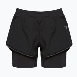 Spodenki treningowe damskie Gymshark Speed. Czarne obuwie sportowe damskie GYMSHARK, bez wzorów, na fitness i siłownię. Za 109.99 zł.