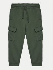 OVS Spodnie cargo 2127940 Zielony Regular Fit. Zielone spodnie materiałowe dla chłopców OVS, bez wzorów, z bawełny. Za 59.99 zł.