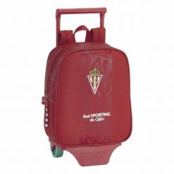 Torba szkolna z kółkami Real Sporting de Gijón Czerwony. Czerwone torby i plecaki dziecięce safta. Za 129.70 zł.