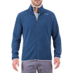 Bluza polarowa w kolorze niebieskim. Niebieskie bluzy męskie Jeep, z polaru. W wyprzedaży za 119.95 zł.