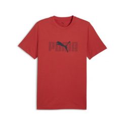 Męska koszulka Essentials Logo Lab PUMA Red Fire. Czerwone koszulki sportowe męskie Puma, m, bez wzorów, z gumy, bez kołnierzyka, bez ramiączek, na fitness i siłownię. Za 190.00 zł.