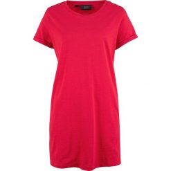 Długi shirt "boxy" z rozcięciami po bokach bonprix czerwony. Bluzki damskie marki bonprix. Za 24.99 zł.