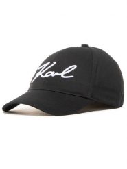 KARL LAGERFELD Czapka z daszkiem 205W3405 Czarny. Czarne rękawiczki męskie KARL LAGERFELD, bez wzorów, z materiału. Za 189.99 zł.