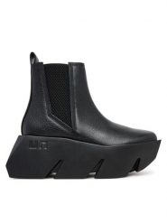 United Nude Botki Bull Chelsea 10960560165 Czarny. Czarne botki damskie United Nude, ze skóry, bez obcasa, na koturnie, bez zapięcia. Za 1,219.00 zł.