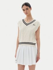 Guess Sweter V5GR00 Z3FB1 Biały Classic Fit. Białe swetry damskie Guess, xxs, z aplikacjami, z bawełny, bez kołnierzyka, bez ramiączek, bez kaptura. Za 259.99 zł.