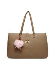 LOVE MOSCHINO Torebka JC4239PP0PKI0105 Beżowy. Brązowe torebki do ręki damskie Love Moschino, bez wzorów, ze skóry, bez dodatków. Za 1,139.00 zł.