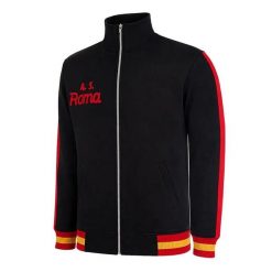 AS Roma 1977 - 78 - Kurtka Piłkarska Retro - Czarna – COPA Football. Czarne kurtki męskie COPA FOOTBALL, m, bez wzorów, młodzieżowe, bez kaptura. Za 431.15 zł.