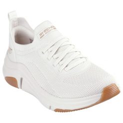 Buty do chodzenia damskie Skechers Bobs Sport Sparrow Flex. Białe obuwie sportowe damskie Skechers, bez wzorów, z gumy, trekkingowe. Za 390.00 zł.