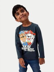 NAME IT Bluzka 13232351 Granatowy Regular Fit. Niebieskie t-shirty dla chłopców Name it, bez wzorów, z bawełny, bez ramiączek. Za 39.99 zł.