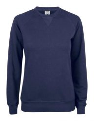 Clique Premium OC Roundneck Women – bluza damska z bawełny organicznej i. Niebieskie bluzy damskie CLIQUE, s, bez wzorów, z bawełny, bez kaptura. Za 232.73 zł.