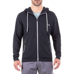 Bluza w kolorze czarnym. Czarne bluzy męskie Jeep, z nadrukiem, prążkowane. W wyprzedaży za 124.95 zł.