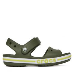 Sandały Crocs. Czarne sandały damskie Crocs, bez wzorów, bez obcasa, na płaskiej podeszwie, bez zapięcia. Za 149.99 zł.