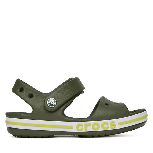 Sandały Crocs. Czarne sandały damskie Crocs, bez wzorów, bez obcasa, na płaskiej podeszwie, bez zapięcia. Za 149.99 zł.
