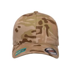 Czapka Z Daszkiem Multicam. Zielone czapki i kapelusze damskie FLEXFIT, bez wzorów. Za 87.99 zł.