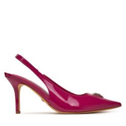 Szpilki Guess. Czerwone szpilki damskie Guess, z aplikacjami, bez obcasa, bez zapięcia. Za 409.99 zł.
