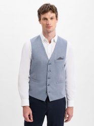 Finshley & Harding garnitury modułowe - Maxte Mężczyźni Modern Fit niebieski|szary, 50. Niebieskie garnitury męskie Finshley & Harding, bez wzorów, eleganckie. Za 159.95 zł.