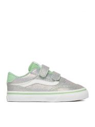 Vans Tenisówki C-BROOKLYN LS V VN000D7XEMK1 Srebrny. Szare buty sportowe dziewczęce Vans, bez wzorów, z materiału, bez zapięcia, tenisowe. Za 169.99 zł.