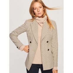 Marynarka w kratę - Wielobarwn. Szare żakiety damskie Reserved. Za 299.99 zł.