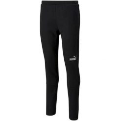 Męskie Spodnie Do Biegania TeamFINAL. Czarne spodnie sportowe męskie Puma, m, bez wzorów, z dresówki, do biegania. Za 276.99 zł.