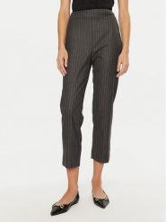 Maryley Spodnie materiałowe 24IB616/M11 Szary Regular Fit. Szare spodnie materiałowe damskie Maryley, m, bez wzorów, z materiału. Za 219.99 zł.