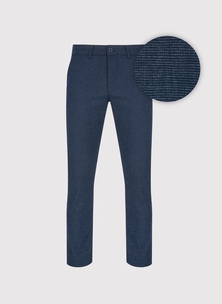 PAKO LORENTE - Granatowe spodnie męskie. Spodnie materiałowe męskie Pako Lorente, l, bez wzorów, z bawełny, casualowe. Za 359.99 zł.