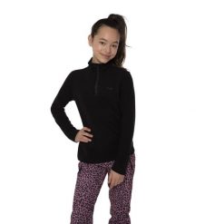 Dziewczęcy polar z zamkiem błyskawicznym 1/4 Protest Mutey. Czarne buty zimowe dziewczęce Protest, bez wzorów, z polaru, bez zapięcia. Za 139.99 zł.