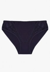 Granatowe Bawełniane Majtki Figi Zdobione Koronką Erpolia. Niebieskie figi damskie Born2be, l, z aplikacjami, z bawełny. Za 5.99 zł.