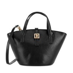 Torebka U.S. Polo Assn. Czarne torebki do ręki damskie U.S. Polo Assn., bez wzorów, klasyczne, bez dodatków. Za 329.99 zł.