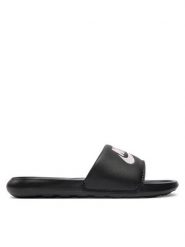 Nike Klapki Victori One Slide CN9677 002 Czarny. Czarne klapki damskie Nike, bez wzorów, ze skóry, bez obcasa. Za 119.99 zł.