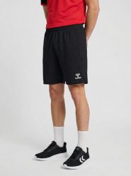 Szorty Hummel Essential. Czarne szorty damskie Hummel, m, bez wzorów, z dzianiny, klasyczne, z standardowym stanem. Za 102.00 zł.