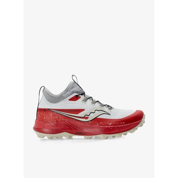 Buty trailowe męskie Saucony Peregrine 13 ST. Czerwone buty sportowe męskie Saucony, bez zapięcia, do biegania. Za 449.99 zł.
