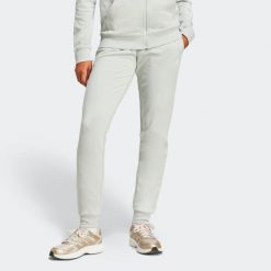 Spodnie dresowe damskie ADIDAS Gym & Pilates. Szare spodnie dresowe damskie Adidas, s, bez wzorów, z bawełny. Za 119.99 zł.