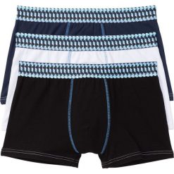 Bokserki (3 pary) bonprix niebiesko-biały. Bokserki męskie marki bonprix. Za 50.97 zł.
