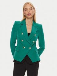 Rinascimento Marynarka CFC0119987003 Zielony Regular Fit. Zielone żakiety damskie Rinascimento, s, bez wzorów, z syntetyku. Za 579.99 zł.