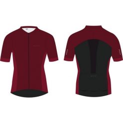 Damska koszulka kolarska Superior Modo L - Tibetan Red/Czarny. Czarne t-shirty damskie Superior, l, bez wzorów, z elastanu, bez kołnierzyka. Za 381.95 zł.