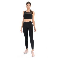 Legginsy na fitness damskie Teyli Classico. Czarne legginsy damskie Teyli, s, bez wzorów, z bawełny, na fitness i siłownię. Za 89.99 zł.