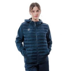Damska kurtka z kapturem Givova Superior. Niebieskie kurtki damskie Givova, bez wzorów, z puchu, z kapturem. Za 314.99 zł.