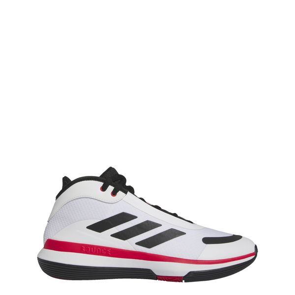 Buty do koszykówki dla dorosłych Adidas Bounce Legends. Białe obuwie sportowe damskie Adidas, bez wzorów, do koszykówki. W wyprzedaży za 330.20 zł.