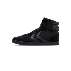 Sneakersy Hummel Slimmet stadil tonal high. Czarne obuwie sportowe damskie Hummel, bez wzorów, trekkingowe. Za 300.50 zł.